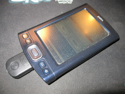 Palm with external microphone